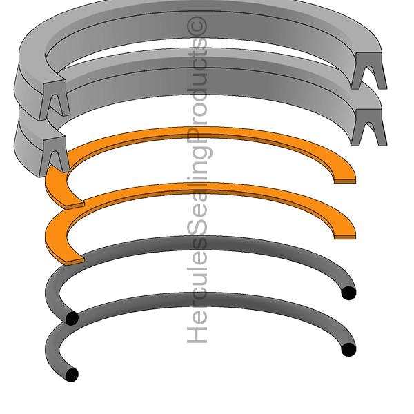 Parker - After Market Parts Hydraulic Cylinder Repair Kit- 1 Piston Kits PK1002A001 - main